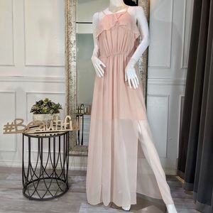 Pink Formal Evening Prom Dress Gown